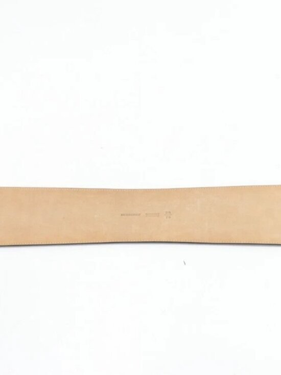Burberry Double Wide Leather & Suede Belt Womens Size 30/75 main image 8